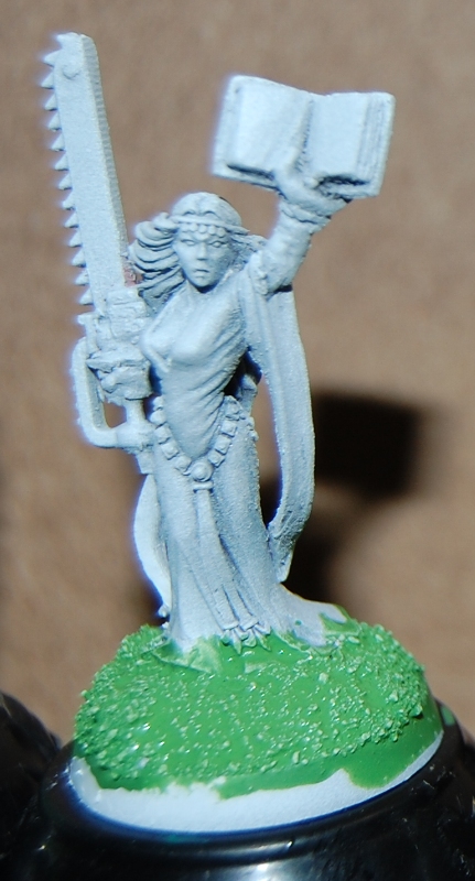 Bretonnian Sorceress, 1997 sculpted by Brian Nelson (converted)