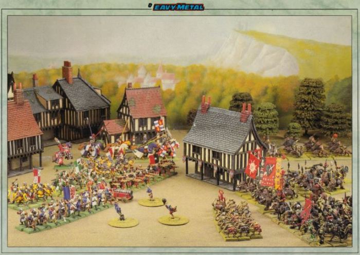 Fantasy townhouse Phil Lewis White Dwarf 137 back cover low res