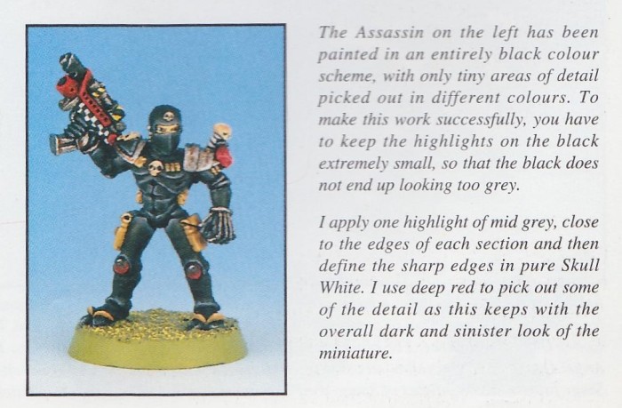 Assassin  - WH40K Painting Guide p 79