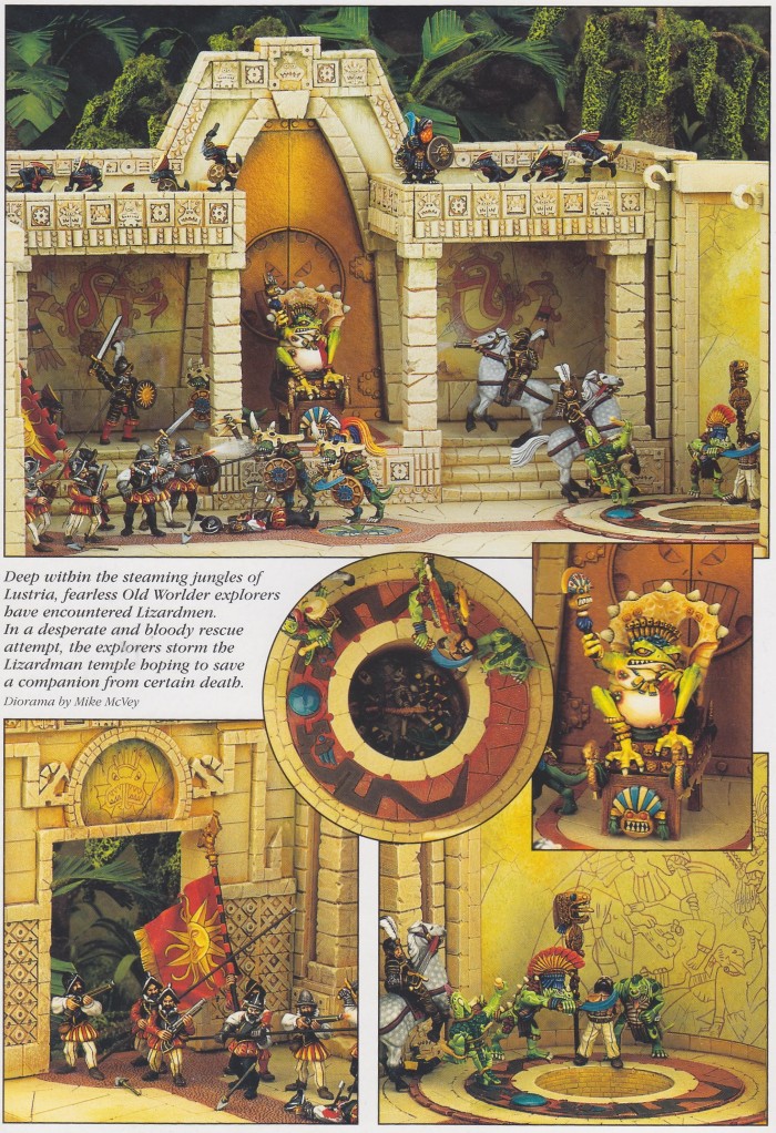 Mike McVey Lizardmen diorama 1 (Lizardmen Book)