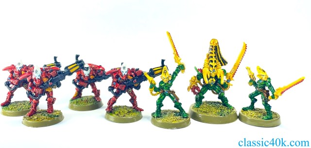 Games Workshop Warhammer 40k Eldar Striking Scorpions x2 OOP metal pro